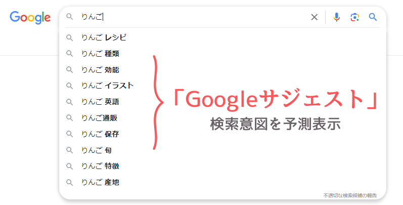 Googleサジェストとは？