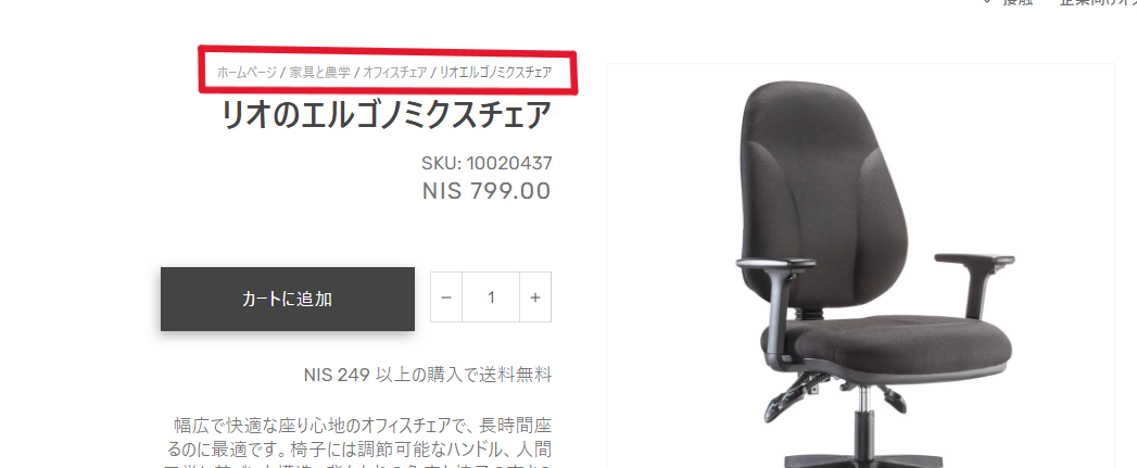 リオのエルゴノミクスチェア